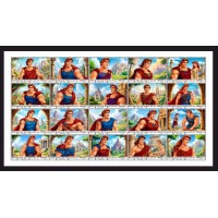 Stamps Cartoon Walt Disney Set 1 sheets