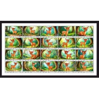 Stamps Cartoon Walt Disney Set 1 sheets