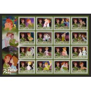 Stamps Cartoon Walt Disney Set 1 sheets