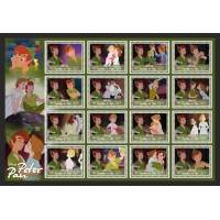 Stamps Cartoon Walt Disney Set 1 sheets