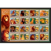 Stamps Cartoon Walt Disney Set 1 sheets