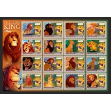 Stamps Cartoon Walt Disney Set 1 sheets