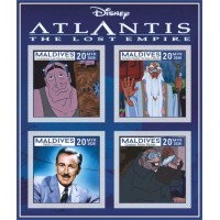 Stamps Cartoon Walt Disney Set 8 sheets