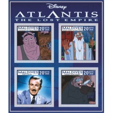 Stamps Cartoon Walt Disney Set 8 sheets