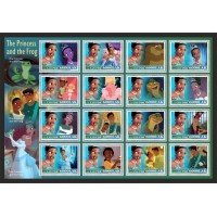 Stamps Cartoon Walt Disney Set 1 sheets