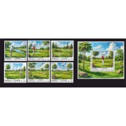 Stamps Sport Golf Set  1 block 6 stamps