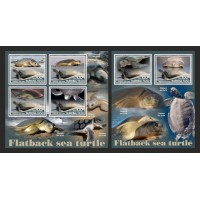 Stamps Fauna Sea Turtles Set 2 sheets