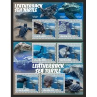 Stamps Fauna Sea Turtles Set 2 sheets Stamps Fauna Sea Turtles Set 2 sheets