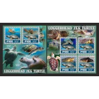 Stamps Fauna Sea Turtles Set 2 sheets Stamps Fauna Sea Turtles Set 2 sheets