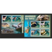 Stamps Fauna Sea Turtles Set 2 sheets