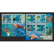 Stamps Fauna Sea Turtles Set 2 sheets