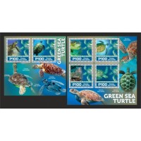 Stamps Fauna Sea Turtles Set 2 sheets