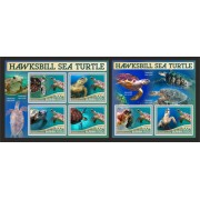 Stamps Fauna Sea Turtles Set 2 sheets