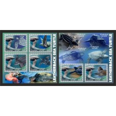Stamps Fauna Sea Turtles Set 2 sheets