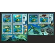 Stamps Fauna Sea Turtles Set 2 sheets