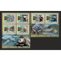 Stamps Fauna Sea Turtles Set 2 sheets