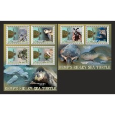 Stamps Fauna Sea Turtles Set 2 sheets