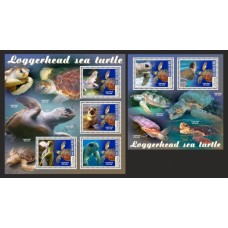 Stamps Fauna Sea Turtles Set 2 sheets