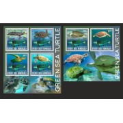 Stamps Fauna Sea Turtles Set 2 sheets