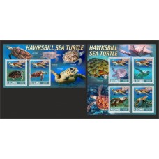 Stamps Fauna Sea Turtles Set 2 sheets Stamps Fauna Sea Turtles Set 2 sheets