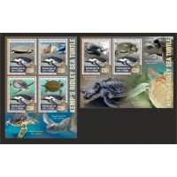Stamps Fauna Sea Turtles Set 2 sheets