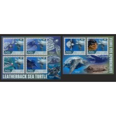 Stamps Fauna Sea Turtles Set 2 sheets Stamps Fauna Sea Turtles Set 2 sheets