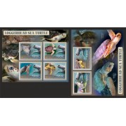 Stamps Fauna Sea Turtles Set 2 sheets
