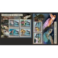 Stamps Fauna Sea Turtles Set 2 sheets