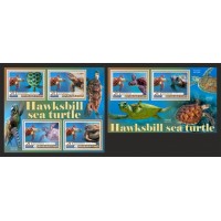 Stamps Fauna Sea Turtles Set 2 sheets