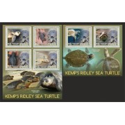 Stamps Fauna Sea Turtles Set 2 sheets