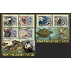 Stamps Fauna Sea Turtles Set 2 sheets
