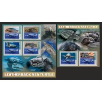 Stamps Fauna Sea Turtles Set 2 sheets Stamps Fauna Sea Turtles Set 2 sheets