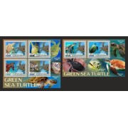 Stamps Fauna Sea Turtles Set 2 sheets