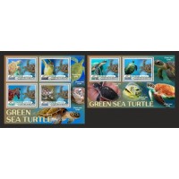 Stamps Fauna Sea Turtles Set 2 sheets
