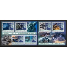 Stamps Fauna Sea Turtles Set 2 sheets