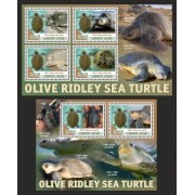 Stamps Fauna Sea Turtles Set 2 sheets