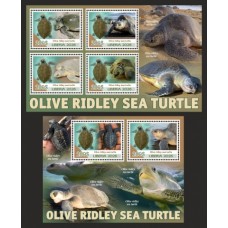 Stamps Fauna Sea Turtles Set 2 sheets Stamps Fauna Sea Turtles Set 2 sheets