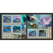 Stamps Fauna Sea Turtles Set 2 sheets