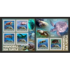 Stamps Fauna Sea Turtles Set 2 sheets Stamps Fauna Sea Turtles Set 2 sheets