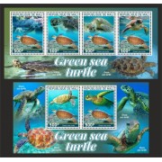 Stamps Fauna Sea Turtles Set 2 sheets