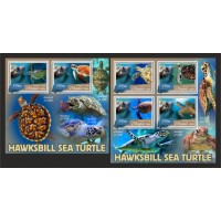 Stamps Fauna Sea Turtles Set 2 sheets