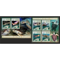 Stamps Fauna Sea Turtles Set 2 sheets