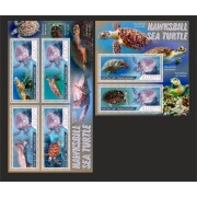 Stamps Fauna Sea Turtles Set 2 sheets