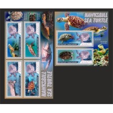 Stamps Fauna Sea Turtles Set 2 sheets