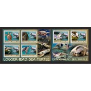 Stamps Fauna Sea Turtles Set 2 sheets