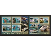 Stamps Fauna Sea Turtles Set 2 sheets