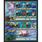 Stamps Fauna Sea Turtles Set 2 sheets