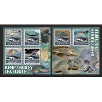 Stamps Fauna Sea Turtles Set 2 sheets