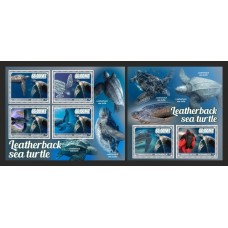 Stamps Fauna Sea Turtles Set 2 sheets Stamps Fauna Sea Turtles Set 2 sheets