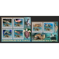 Stamps Fauna Sea Turtles Set 2 sheets Stamps Fauna Sea Turtles Set 2 sheets